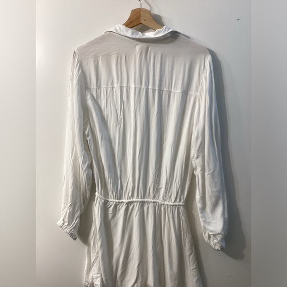 L*Space Amelia White Button-Down Swimsuit Cover-Up Dress Shirt Size S - Picture 11 of 15